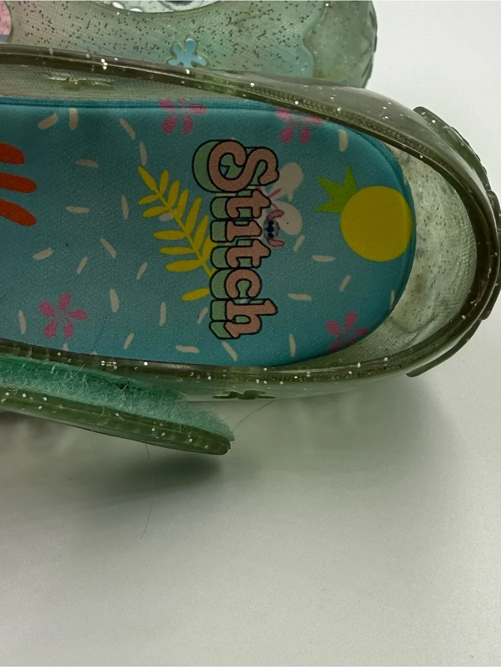 Disney Lilo & Stitch Jelly Close Toe Sandals Little Girl Toddler Size 8 Summer